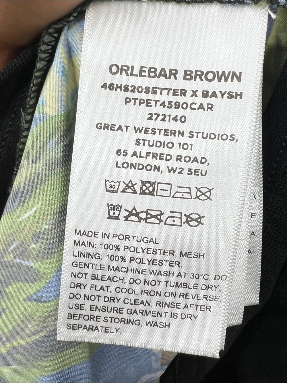 Orlebar Brown Setter Floral Swim Trunks Shorts 38 Luxury Resort Vacation Riviera